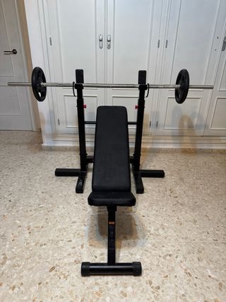 Banco Press Banca + Barra + Pesas