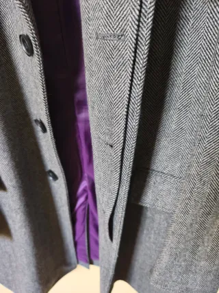 Cappotto Charlton Gray tg.L  Lana Grigio Favoloso