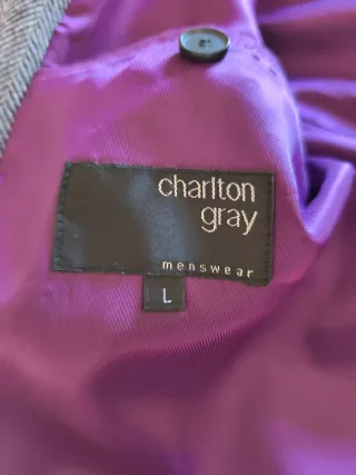 Cappotto Charlton Gray tg.L  Lana Grigio Favoloso