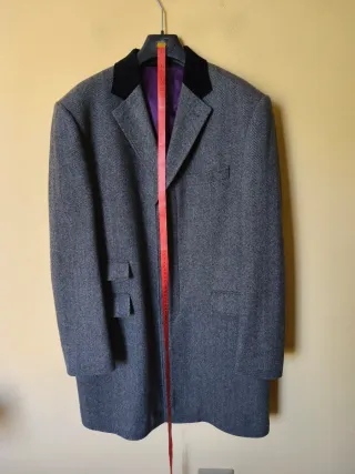Cappotto Charlton Gray tg.L  Lana Grigio Favoloso