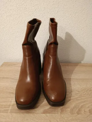 Botines marrones mujer tacón plataforma