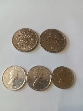 Monedas Reino Unido y Canadá