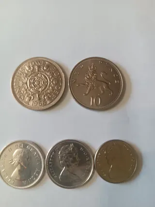 Monedas Reino Unido y Canadá