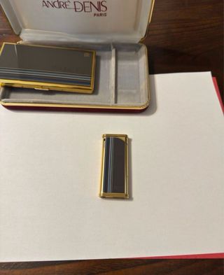 Set André Denis Paris Accendino Porta-sigaretta