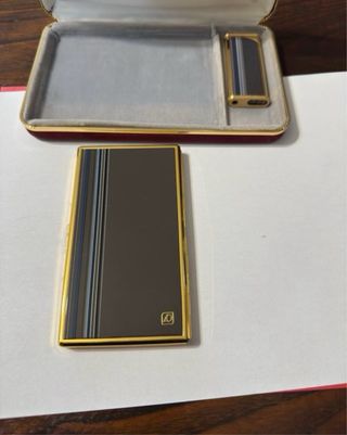 Set André Denis Paris Accendino Porta-sigaretta