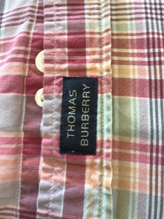 Camisa Burberry Manga Larga Cuadros
