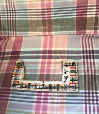 Camisa Burberry Manga Larga Cuadros