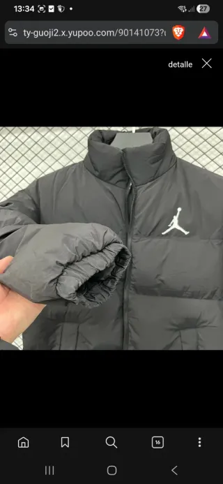 Chaqueta Jordan Negra o Blanca