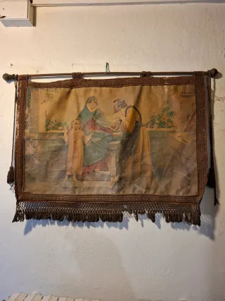 Arazzo Antico [stampa olografica su tela] 1900