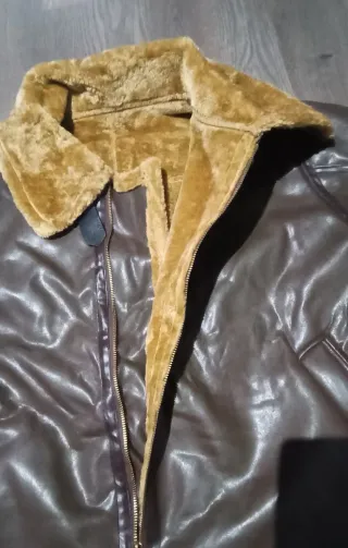 Chaqueta marrón con forro