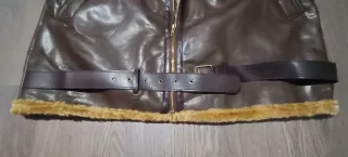 Chaqueta marrón con forro