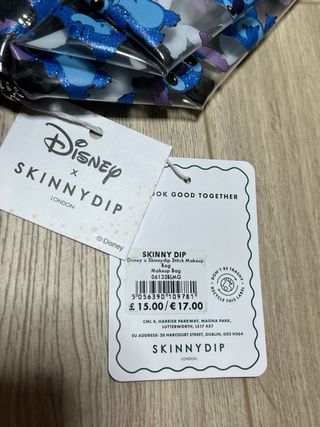 Bolsa Maquillaje Transparente Stitch Skinnydip