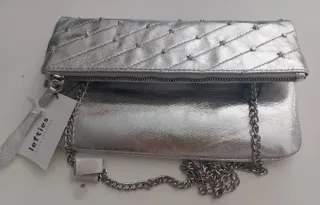 Bolso fiesta Lefties plateado nuevo