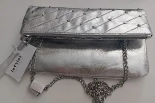 Bolso fiesta Lefties plateado nuevo