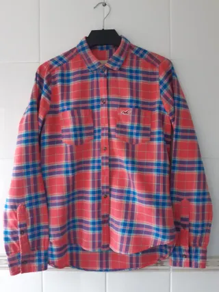Camisa Hollister Talla S Cuadros