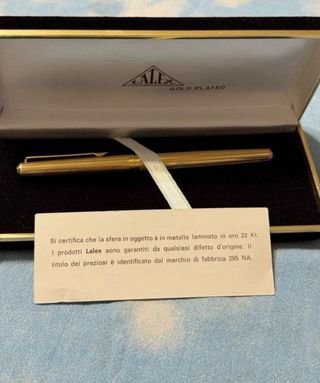 Penna Lalex Gold Plated con scatola