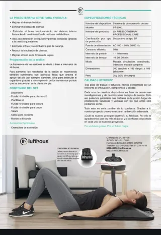 Presoterapia Profesional LH Pressotherapy