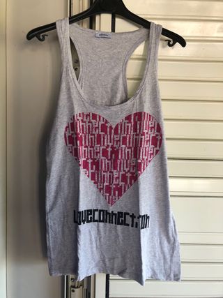 Canotta Pimkie cuore rosa taglia S