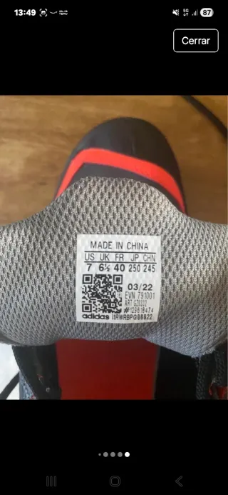 Adidas Terrex sin usar.