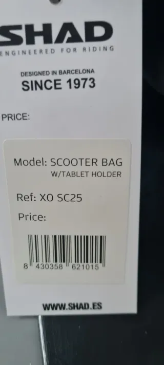 Bolsa moto de viaje para scooter SHAD SC25