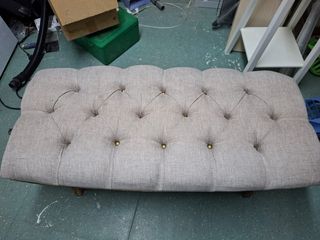 Banco scarpiera rivestito beige