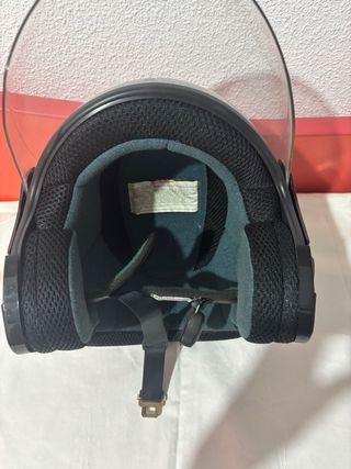 Casco Moto Gris Visera TUV