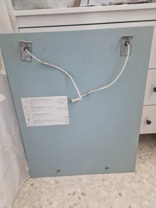 Specchio da bagno argentato