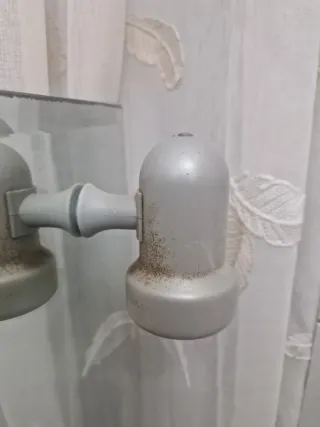 Specchio da bagno argentato