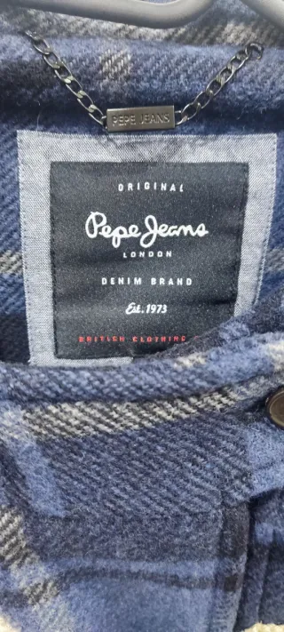 Abrigo Pepe Jeans cuadros mujer