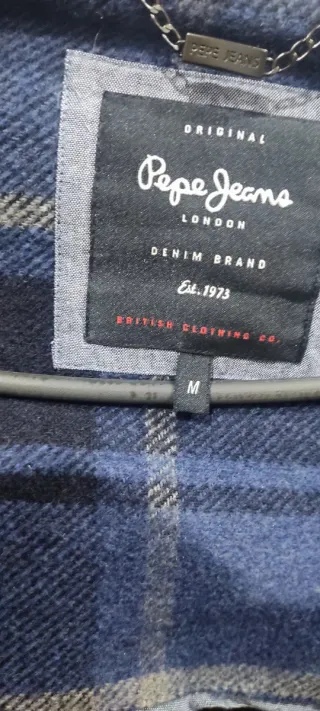 Abrigo Pepe Jeans cuadros mujer