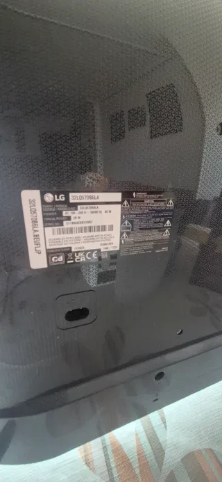 Televisión LG Smart TV Negra