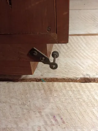 Antiguo Reloj Pared Art Decó Madera