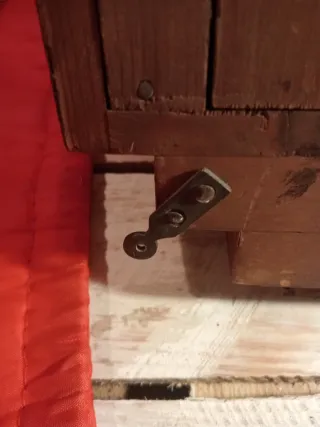 Antiguo Reloj Pared Art Decó Madera