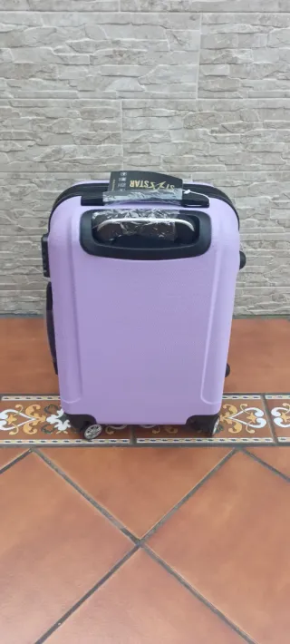 Maleta Cabina Morada 55x35x20 Nueva