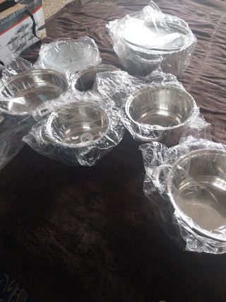 Set 12 Piezas Ollas Acero Inoxidable