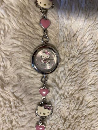 Orologio Hello Kitty con cuori rosa