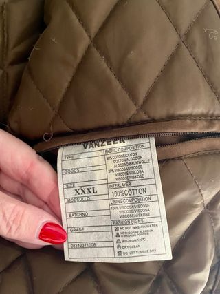 Chaqueta Vanzeer acolchada marrón