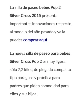Silla de paseo Silver Cross