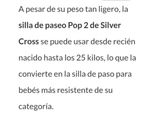 Silla de paseo Silver Cross