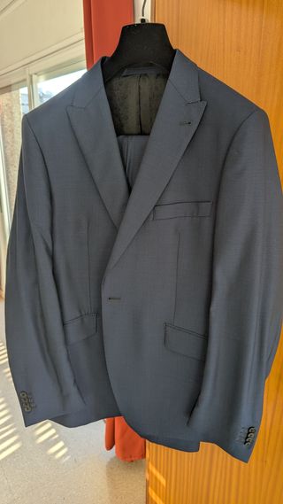 Traje de hombre azul talla 58