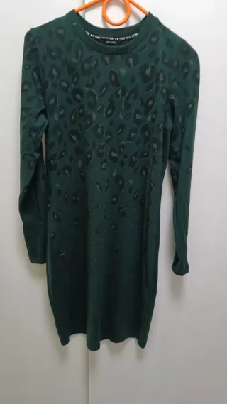 Vestido estampado crochet talla única