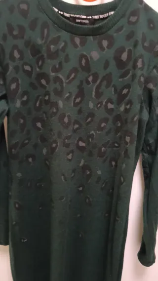 Vestido estampado crochet talla única