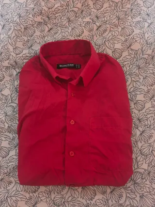 Camisa roja manga larga