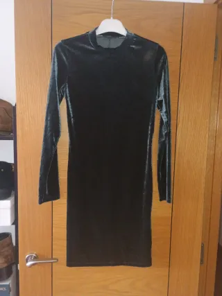 Vestido verde de terciopelo