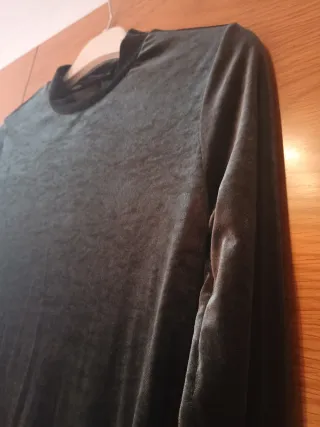 Vestido verde de terciopelo