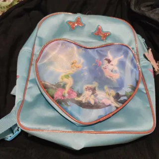 Zainetto azzurro con farfalle e fate