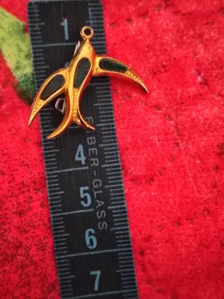 Spilla vintage rondine dorata Made in Italy