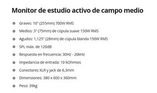 Monitores Quested V3110 en estado impecable