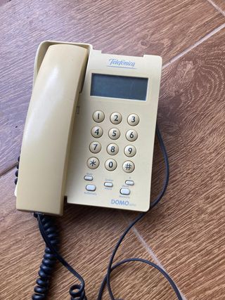 Teléfono Fijo Domo Telefónica Beige