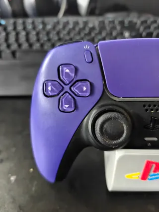 Mando Dualsense PS5 Morado + Joysticks Magnéticos